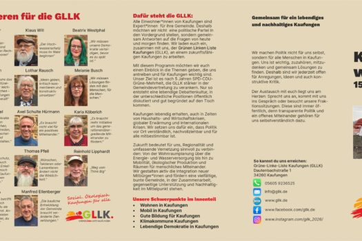 Nachbarn erfreuen, Flyer verteilen :-)