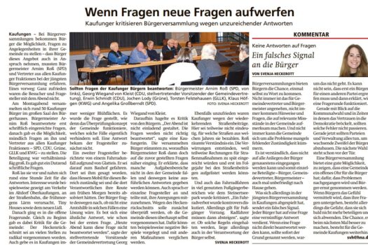 Monolog ist keine Bürgerbeteiligung – Kaufungen verspielt eine Chance